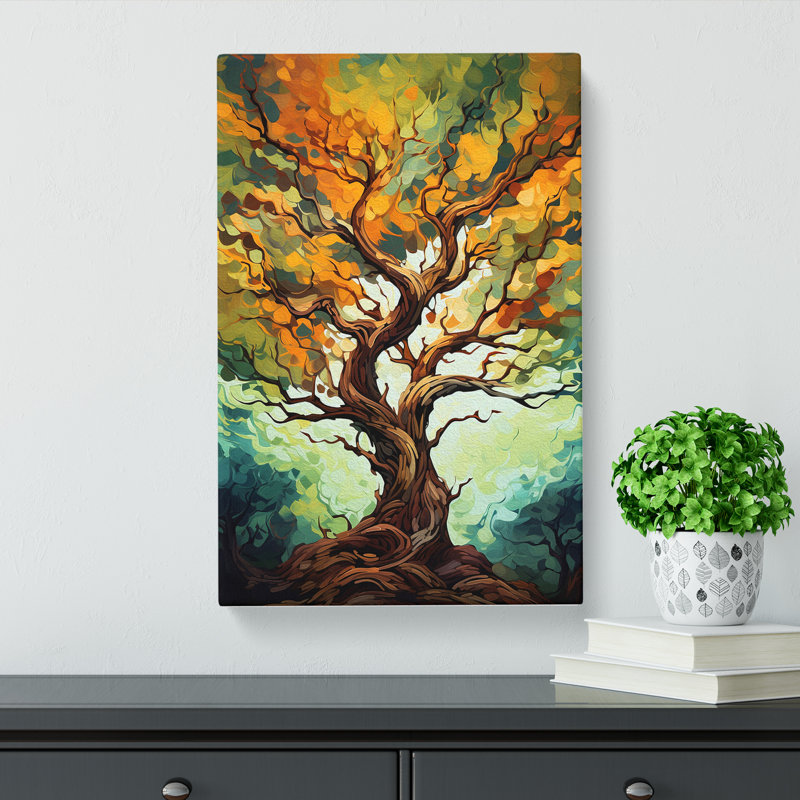 Tree Gestural - Print, 76cm H x 50cm W x 3cm D