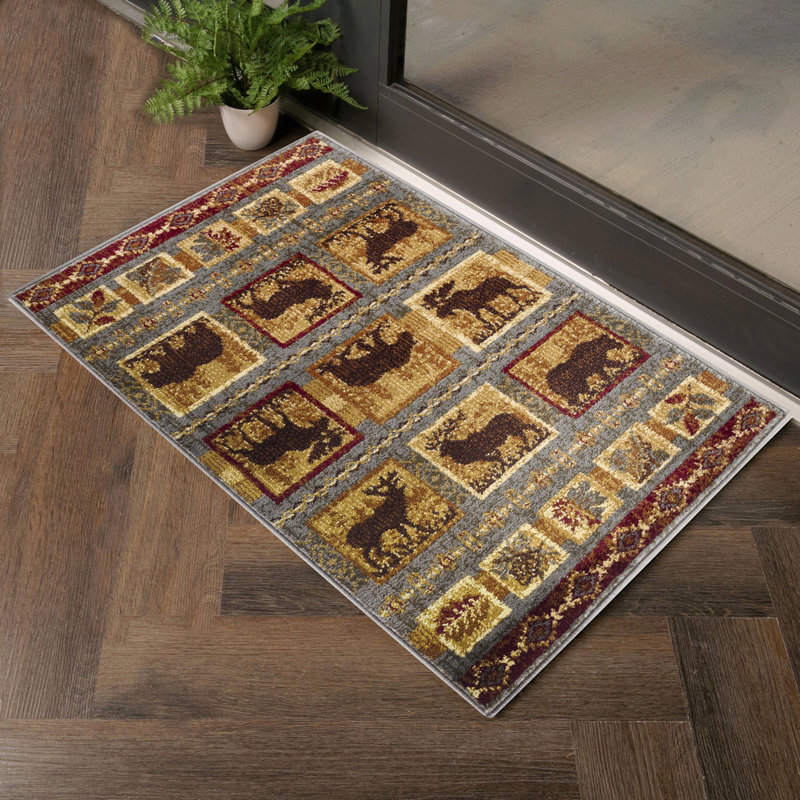 7 pi 10 po X 10 pi 3 po Tapis Lodge, Rectangle 7 pi 10 po x 10 pi 3 po