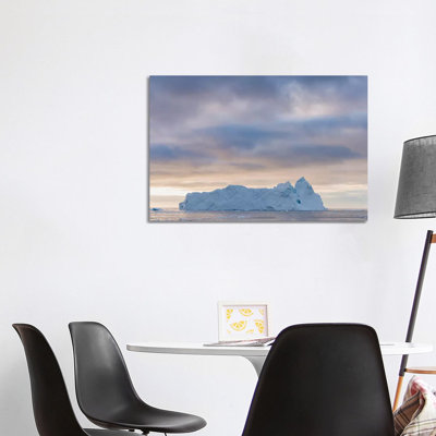 Ilulissat Icefjord Also Called Kangia Or Ilulissat Kangerlua At Disko Bay. by Martin Zwick - Wrapped Canvas Print