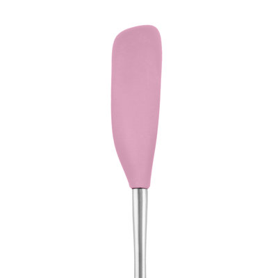 Tovolo Flex-Core Jar Scraper with Stainless Steel Handle for Peanut Butter and Jars, Pink Sorbet
