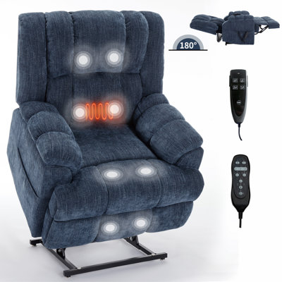 Electric Lift Recliner For Seniors Dual Motor, Metal & Wood, Modern Comfort Style, Ideal For Post-surgery Recovery Or Mobility Support