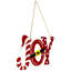 Santa Hat And Belt "Joy" Christmas Wall Sign - 12.25"