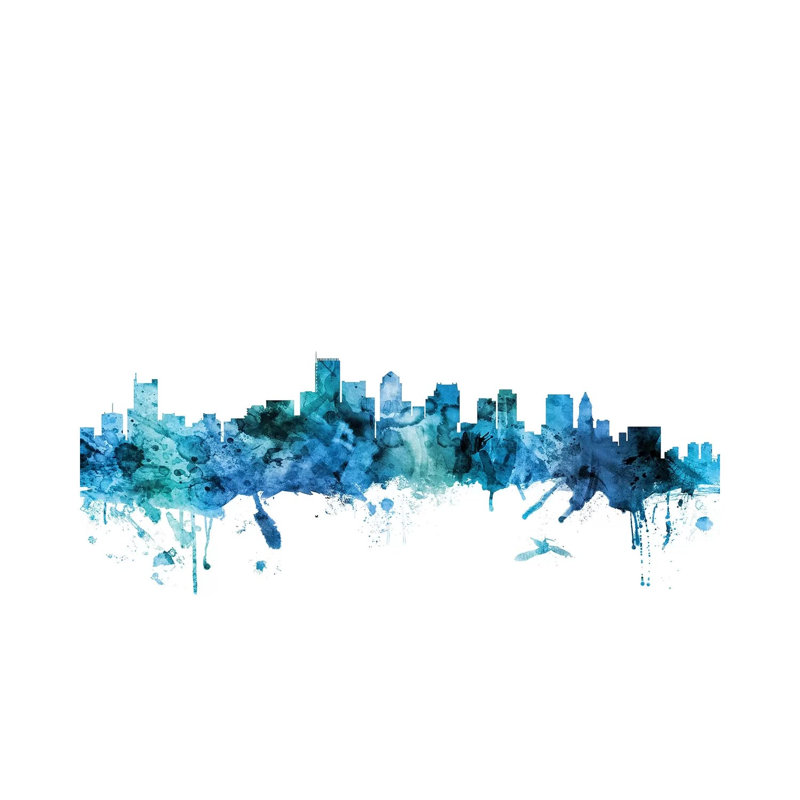 Boston, Massachusetts Skyline by Michael Tompsett - 1 Piece Wrapped Canvas Painting, 152.5 cm H x 101.5 cm W