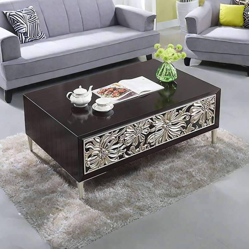 Table basse Luxury, H 19,68 po x l 55,11 po x P 29,52 po