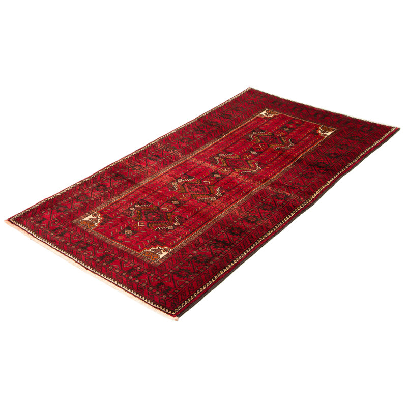 Kalgoorlie One-of-a-Kind 4'3" X 8'4" New Age Wool Area Rug in Red