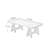 Traditional design solid wood coffee table