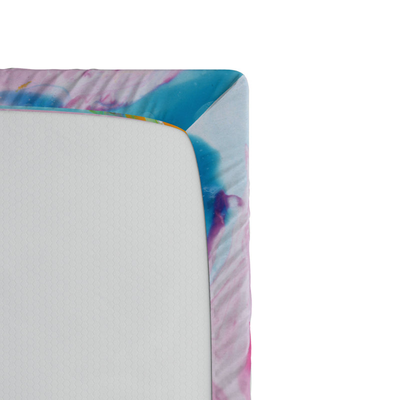 Microfiber Abstract Fitted Sheet, Full Fitted Sheet