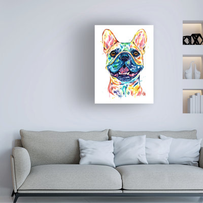 Lisa Whitehouse French Bulldog  Canvas Art