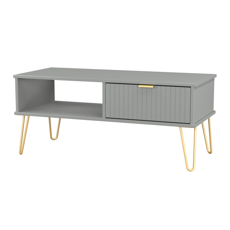 Alcalde Coffee Table with Storage, Grey