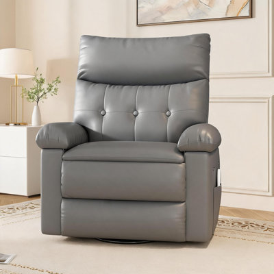 Swivel Rocker Recliner Chair, Heat and Massage