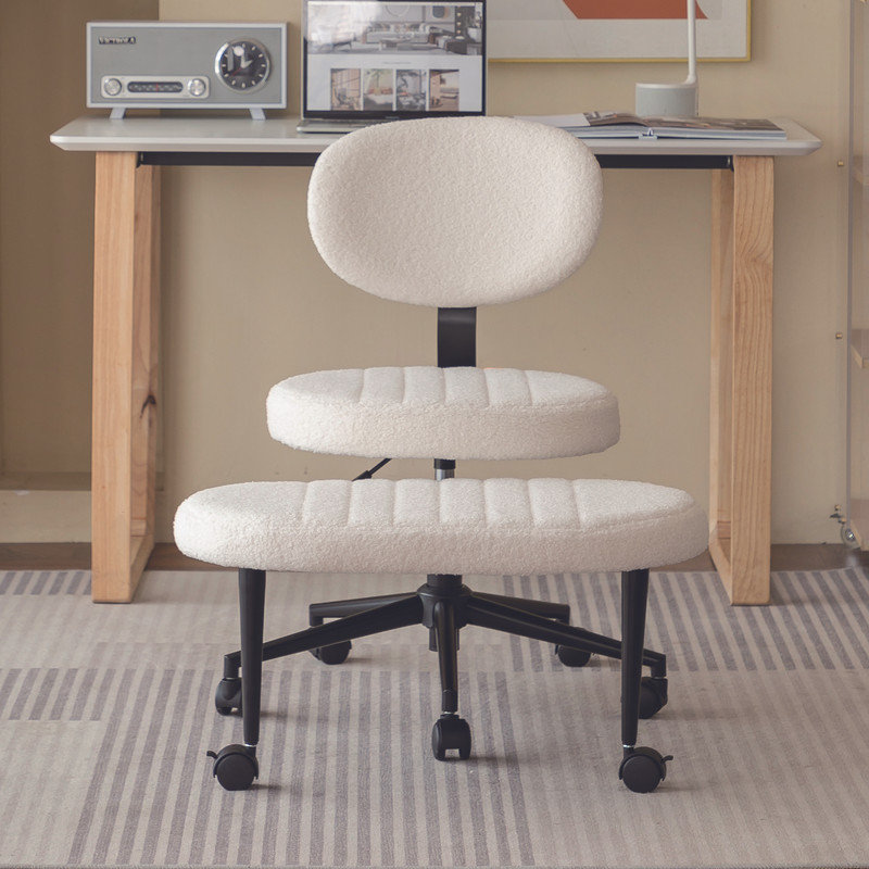 Ergonomic Office Chair – Multi-Position Cross Legged Design for Adults, Swivel Meditation & ADHD Fidget Desk Chair with Back Support & Rolling Base