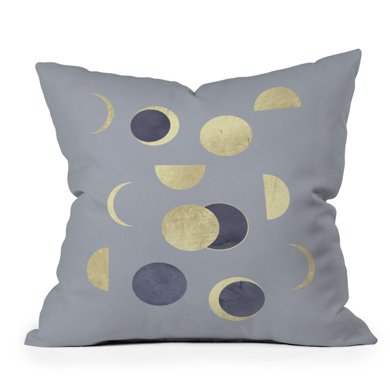 Emanuela Carratoni Moons Time Outdoor Square Pillow Cover & Insert, 26" x 26"