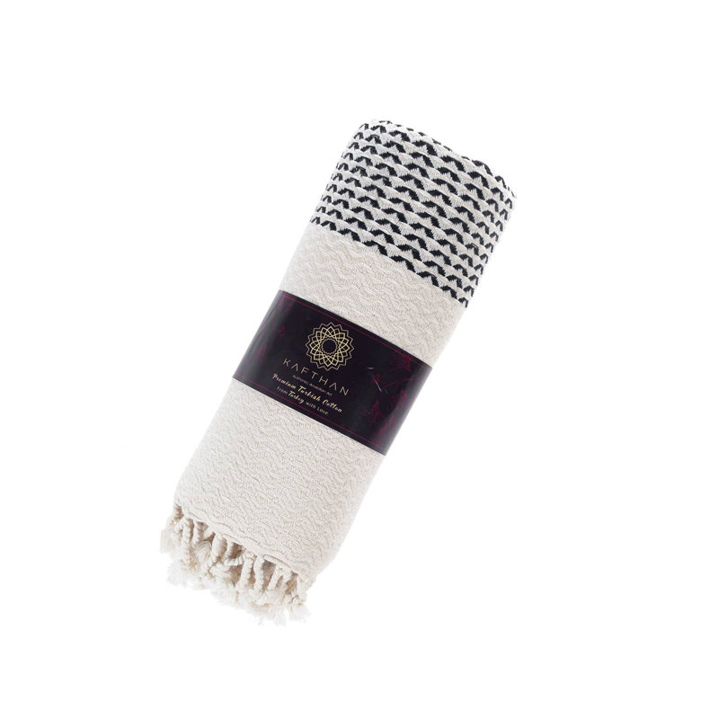 Serviette de bain Kafthan Armoni, Noir