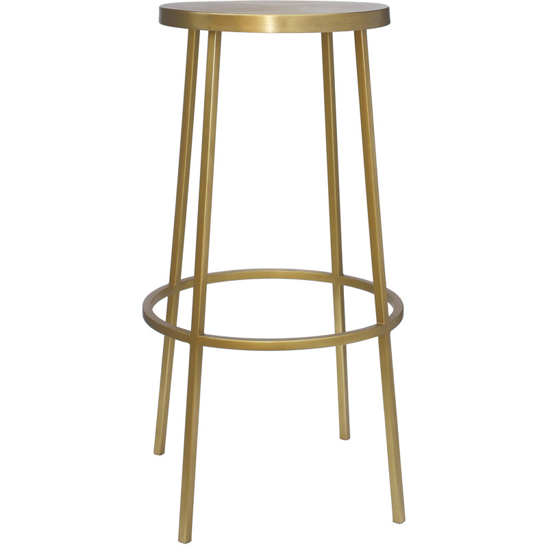 Tyson Lonn Bar & Counter Stool, Bar Stool (30" Seat Height), Gold