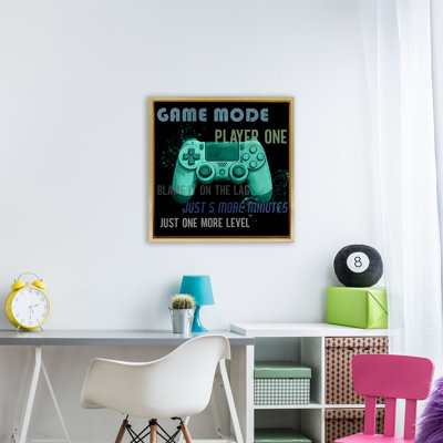 Game Mode Player One Controller Floating Frame, design by Kim Allen