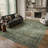 Watte Vintage Floral Border Washable Area Rug with Non-Slip Backing for Living Room & Bedroom-450793479