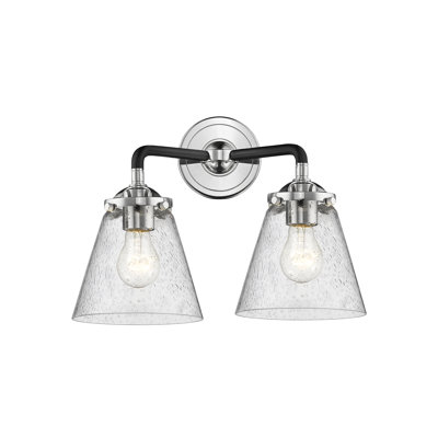 Éclairage pour meuble-lavabo 2 lumières cône Mariel
