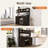 Abrianna Farmhouse Coffee Bar Cabinet with Storage, 55” Wine Bar, Wine Racks for Dining Room kitchen-1758773210
