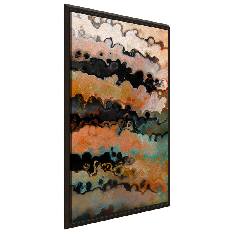 Proverbes 19:21 «Gods Way Stands» par Mark Lawrence - reproduction, Cadre flottant espresso