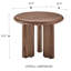 Harper 24" Round Side Table In American Walnut