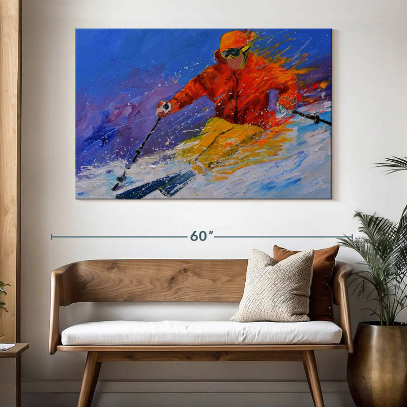 Sirci expert en ski, H 34 po x l 51 po