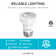 50 Watt Equivalent PAR16 E26/Medium (Standard) Dimmable LED Bulb