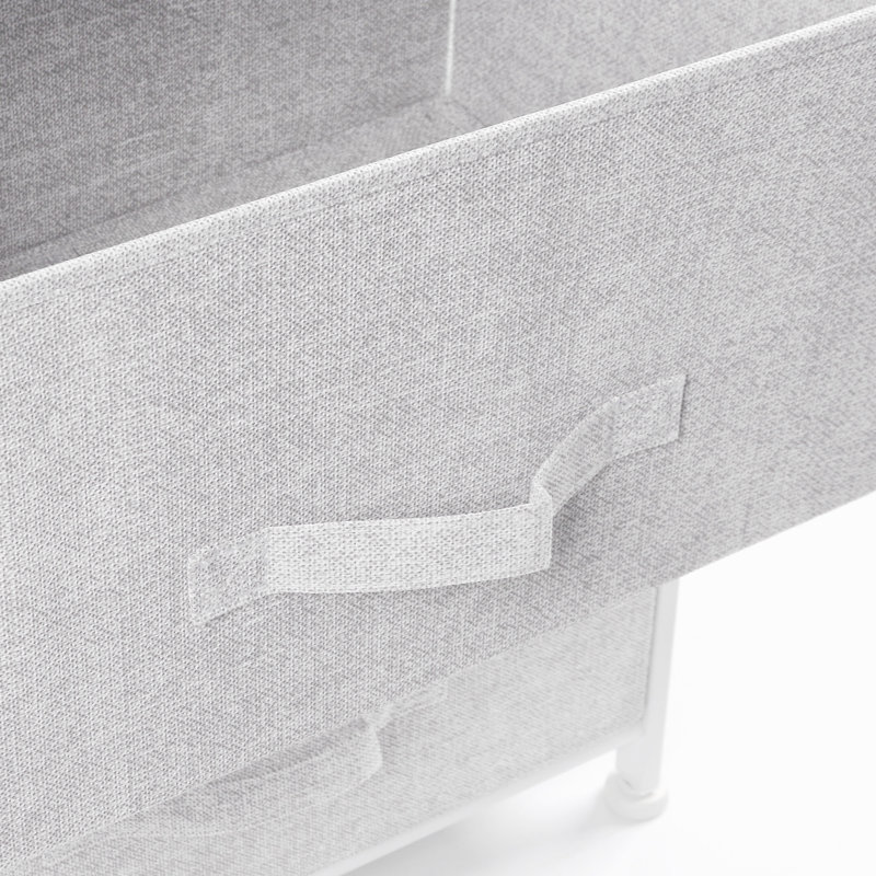 Commode de rangement 5 tiroirs Allenport, Blanc
