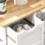 Beallsville Solid Wood Top Kitchen Cart