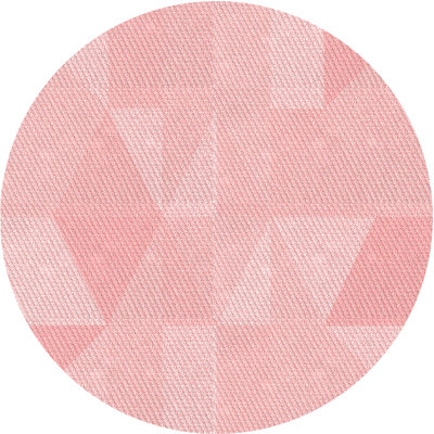 Tapis géométrique en laine rose