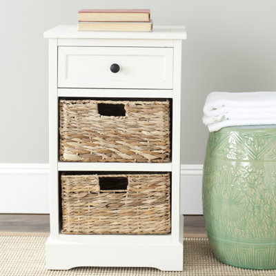 Micheal 40cm W Solid Wood Bedside Table