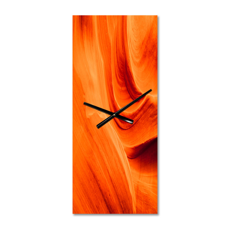 Horloge murale orange Orange Upper Antelope Canyon, Petit