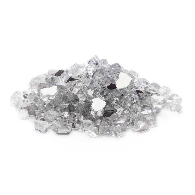 Verre de foyer 25 lb, Argent