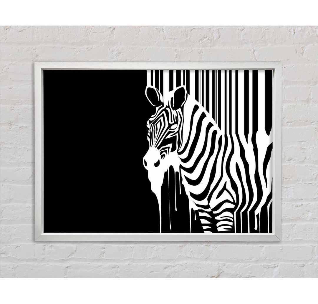 Schmelzendes Zebra - Druck