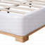 Structure de lit grand avec tête de lit tapissier recouverte de lin, pieds en bois massif, beige-483342693-483342714