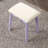 Contemporary Wood Vanity And Stool Set With Round Mirror And Tapered Legs, Perfect For Modern And Minimalist Decor-188517196