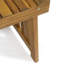 Table d'appoint en bois - avec plateau à lattes, pliable, 21,26 po x 13,5 po 16,01 style pliable pour un espace élégant, l 21,26 po x P 13,5 po x H 16,01 po
