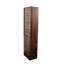 Vitrine moderne de 72,42 po à 4 tablettes et 3 tiroirs latéraux pour espace de bureau, panneau arrière, rangement en bois de 11,94 po de largeur avec 4 tablettes et tiroirs, garde-manger, largeur, panneau de particules +-121362449