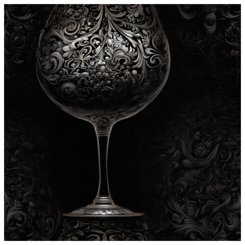 Tapisserie murale en verre complexe - art mural, 68in H x80in W with 4 Grommets