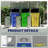 Outdoor Trash Bin Storage Shed With Pneumatic Support, Lockable Doors, And Dual-Lid Chain System For Garden And Patio.