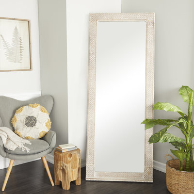 Solid Wood Rectangle Wall Mirror