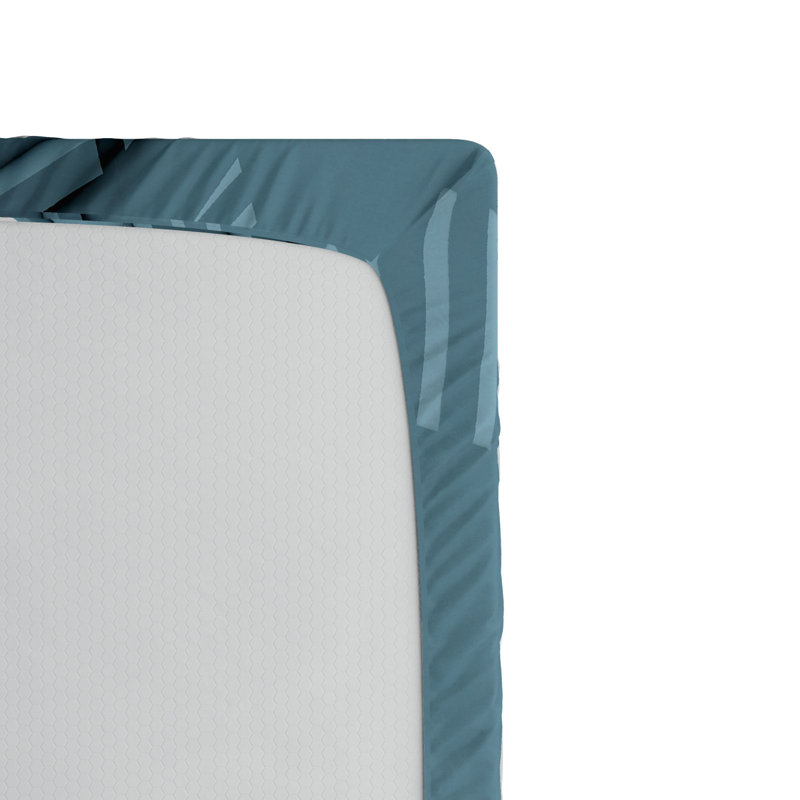 Microfiber Geometric Fitted Sheet, Queen Fitted Sheet