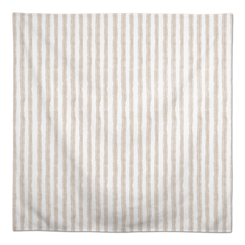 Striped Thanksgiving Polyester Tablecloth, 58" L x 58" W