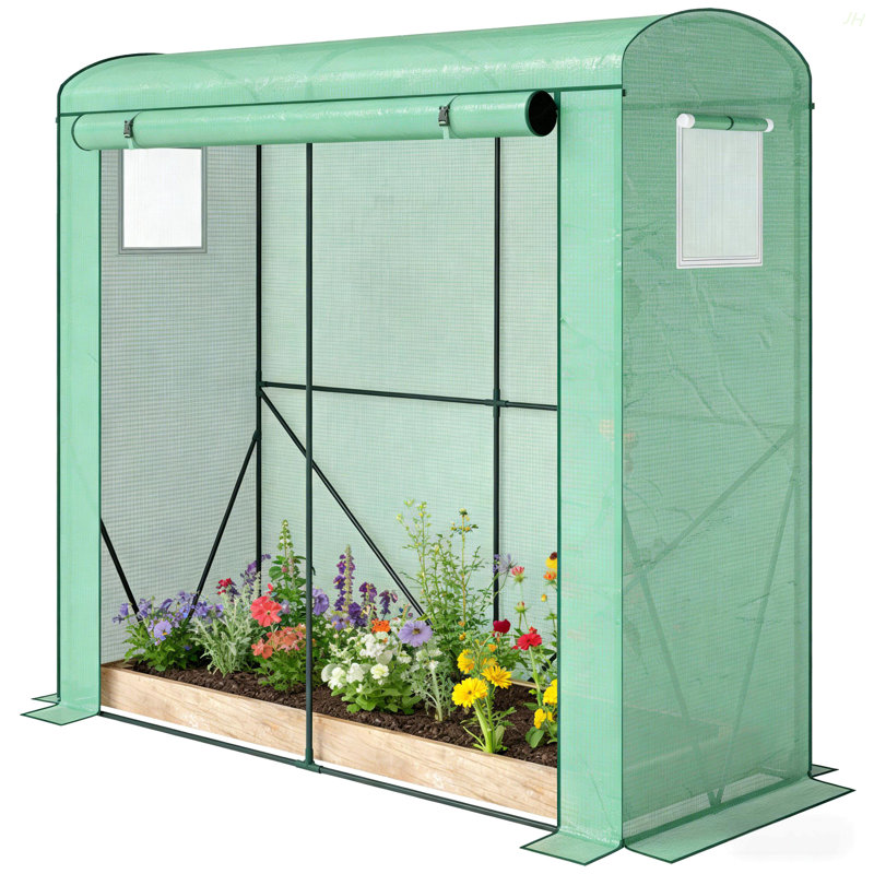 Mini Greenhouse, Modern Greenhouse For Outdoor, Green/Dark Green