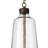 Regina Andrew Wythe Glass Pendant; Dimensions 8.5W X 19.75H X 8.5D; Uses Three Maximum 60 Watt E12 Base Bulbs (Not Included)
