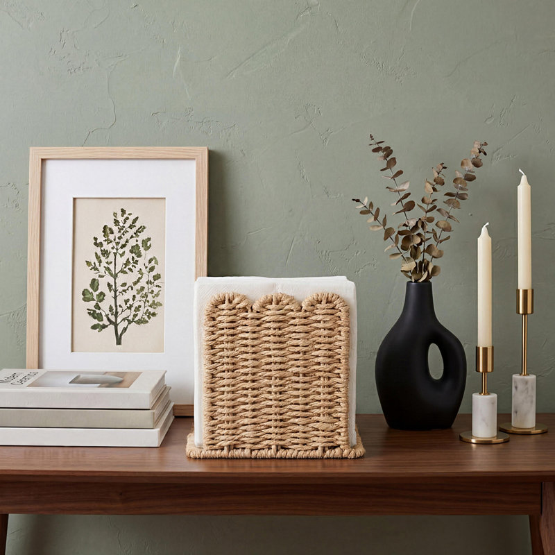 Distributeur de serviettes de salle de bain beige