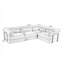 Canapé-lit modulaire surdimensionné de 116 po-700950648