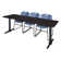 Neyland Cain T-Base Training Seminar Table & 3 Zeng Stack Chairs