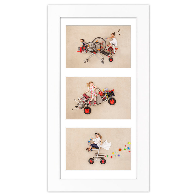 Cadre photo Campuzano, 4 po x 6 po, Blanc, 7 po x 14 po