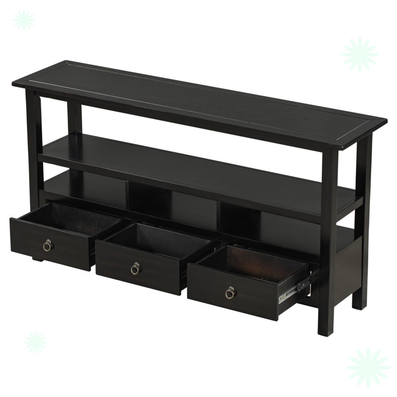 Console de 57,8 po Anylia, Noir