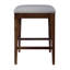 Rustic Walnut Counter Stool